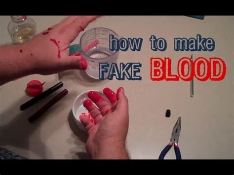 how to do fake blood on clothes|how to make fake blood without food coloring.